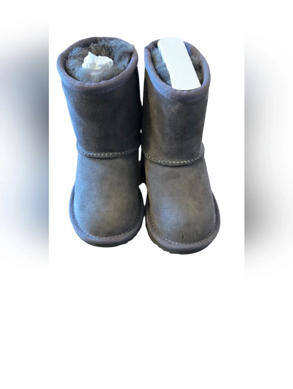 UGG Kids Classic Grey Suede Winter Boots - Size 6 - NWOB